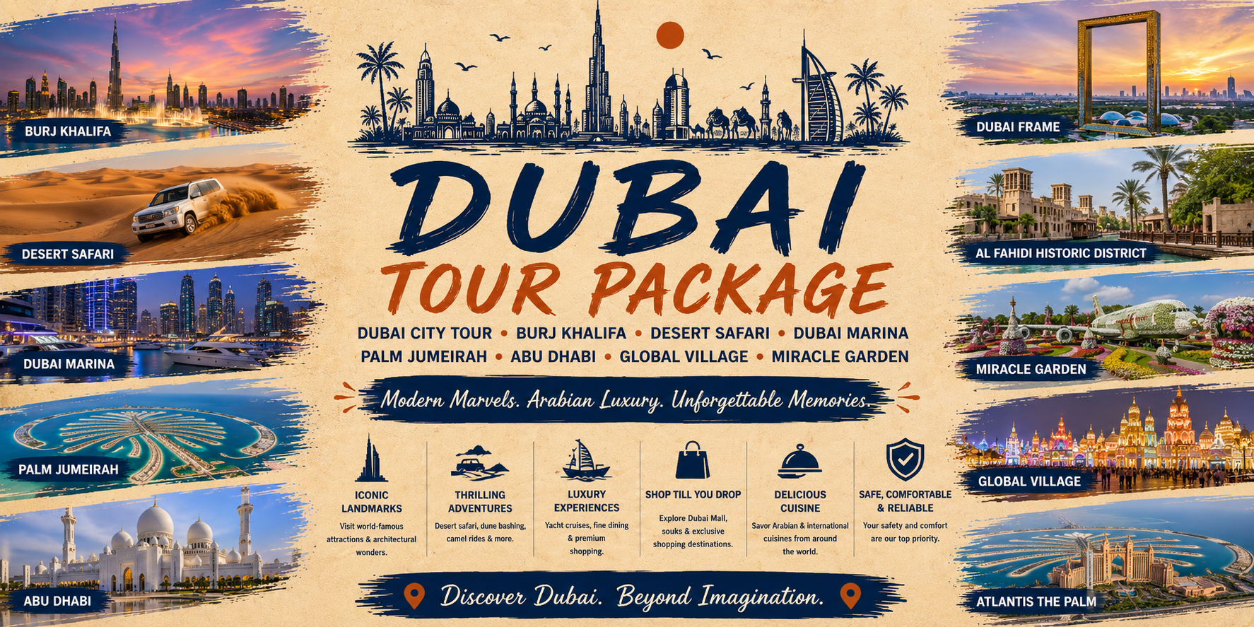 Dubai 5N/6D Group Trip with Ferrari World &amp; City Tours